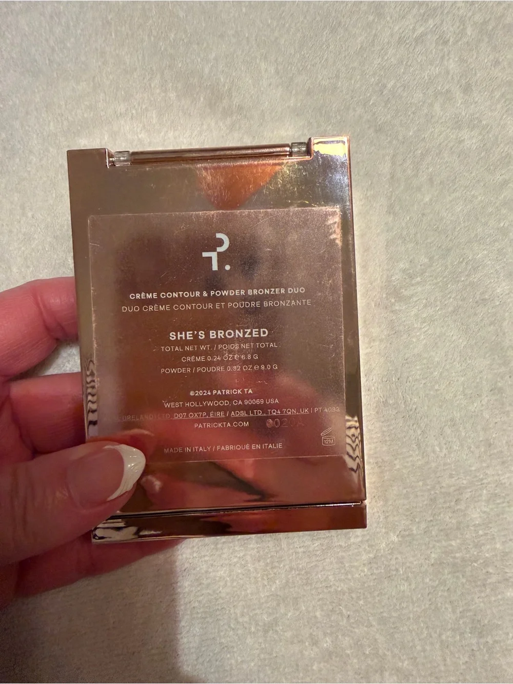 Patrick ta She’s bronzed powder and cream duo